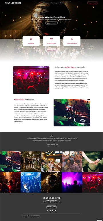 Example DJ Website